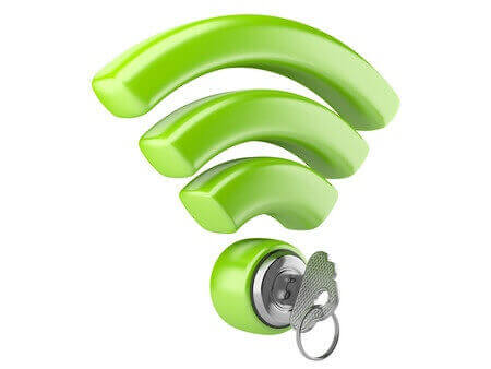 鍵付きのWi-Fi